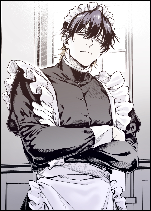 潜入!崖っぷちスパイの借金返済RTA～女装メイドと鬼上司～ 登場人物 紫藤 月臣（しどう つきおみ） キャラクタービジュアル